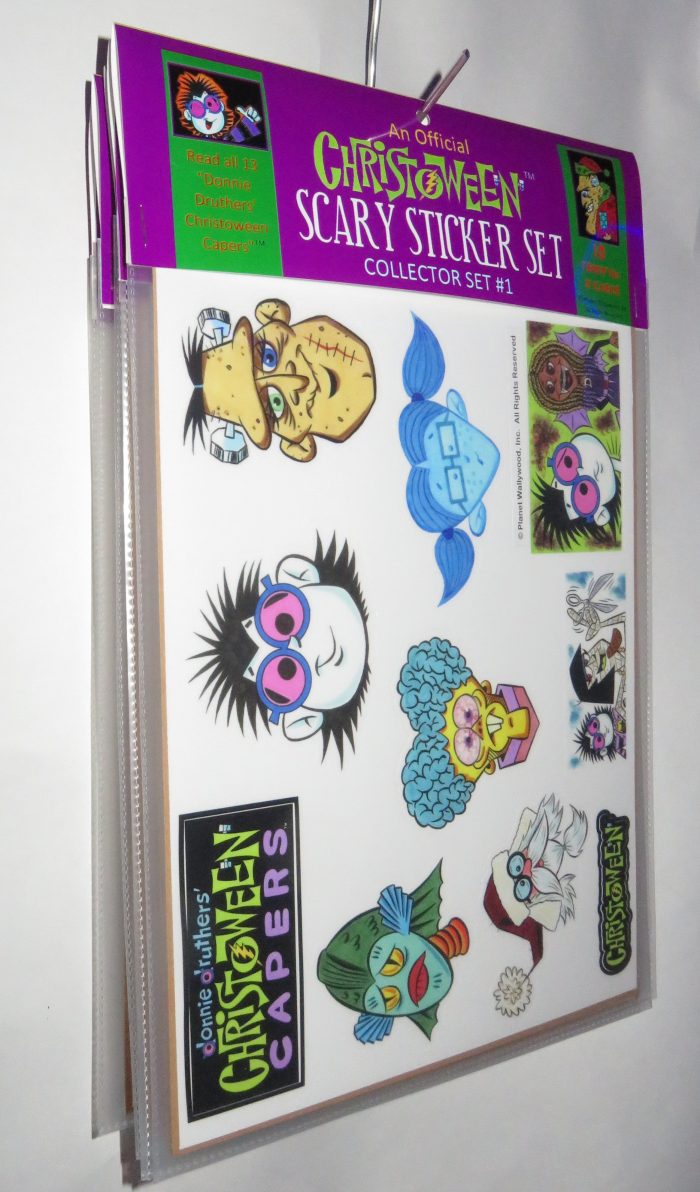 “DONNIE DRUTHERS’ CHRISTOWEEN CAPERS®” SCARY STICKER SET #1