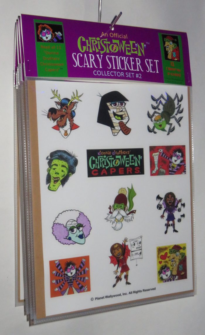 “DONNIE DRUTHERS’ CHRISTOWEEN CAPERS®” SCARY STICKER SET #2