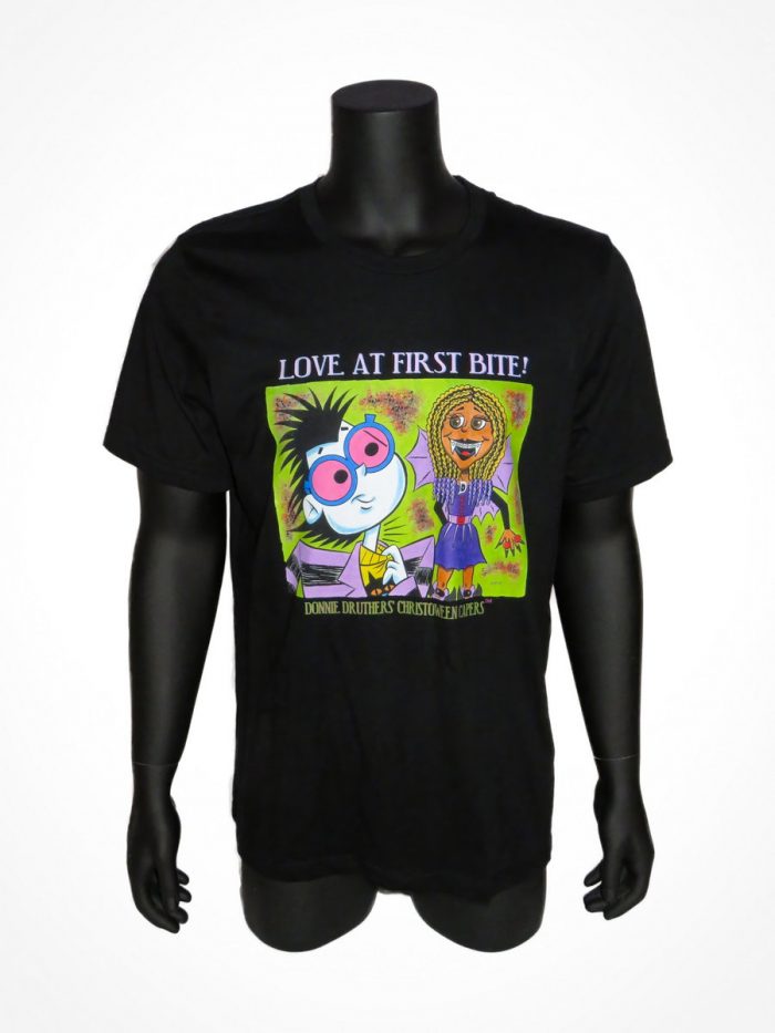CHRISTOWEEN® T-Shirt : “LOVE AT FIRST BITE!” (XL)