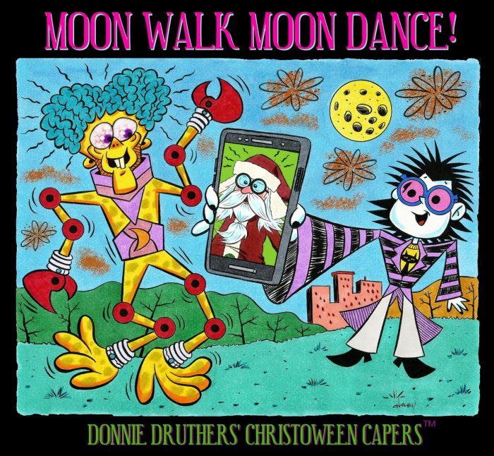 CHRISTOWEEN® T-Shirt : “MOON WALK, MOON DANCE!” (XL) - Image 2